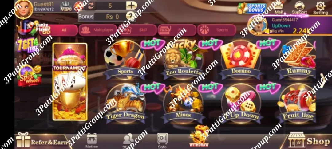 3 Patti Blue Screenshot 1